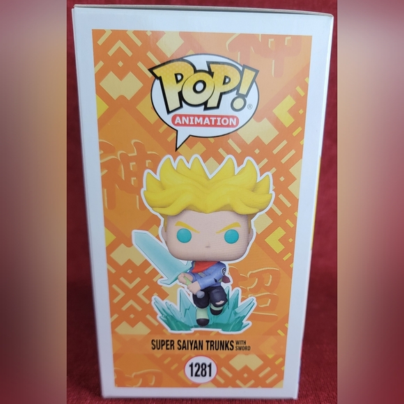 Super saiyan Trunks with swords funko # 1281 (nib) With pop protector - Picture 6 of 7